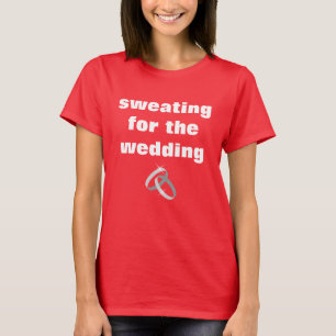 DULCE POR LA camiseta de BODA fitness para novia