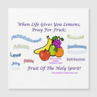 Dulce recordatorio de las frutas del Espíritu Sant