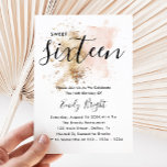 Dulce Rosa Y Oro 16 Invitaciones 16º Cumpleaños<br><div class="desc">Esta Invitación Sweet 16 presenta una salpicadura de color rosa y dorado y una hermosa combinación de letras y fuentes sans serif. Muy elegante, es la mejor manera de invitar a los huéspedes a su fiesta de 16 años. ¿Lo necesitas para otra edad? No hay problema, se puede personalizar haciendo...</div>