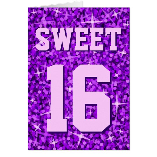 Dulce rosado 16" del Glitz "tarjeta del "feliz Tarjeta De Felicitación