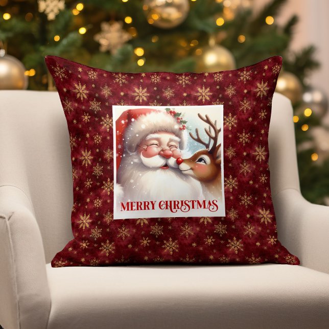 Dulce Santa Almohada Rudolph Navidad Hogar Confort (Sweet Santa Rudolph Pillow Christmas Home Comfort )