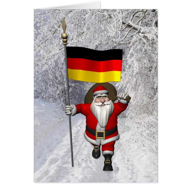 Dulce Santa Claus Con El Diseño De Alemania (Frente)
