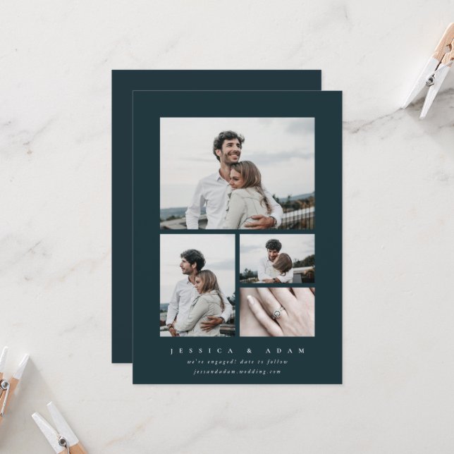 Dulce + Simple Moderno ¡Estamos comprometidos! Fot (Anverso/Reverso In Situ)