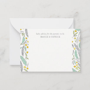 Dulce Sprigs Género Tarjeta de consejo para padres