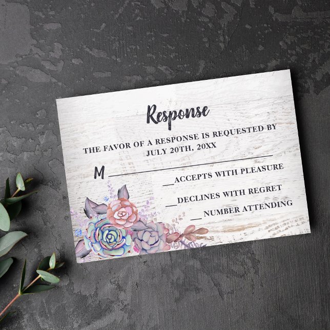 Dulce Suculento Respuesta Mauve de Acuarela Rústic (Subido por el creador)