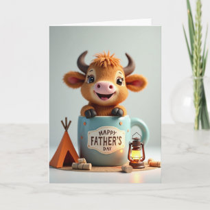 Dulce Tarjeta Bovina del Día del Padre