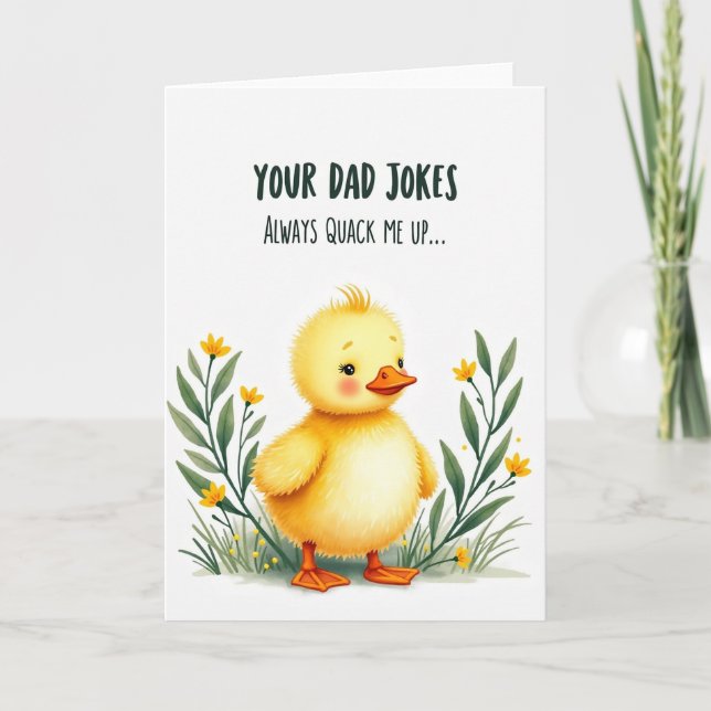 Dulce tarjeta de arte de pájaro del Día del Padre (Anverso)