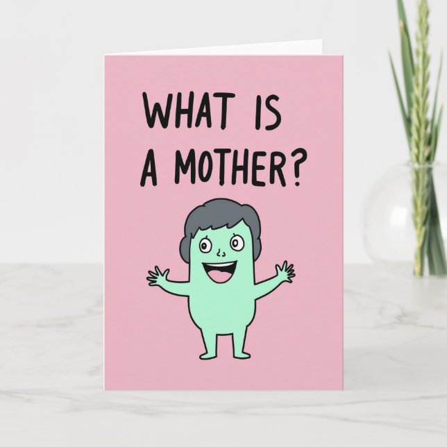 Dulce Tarjeta de Arte de ¿Qué es Madre? (Anverso)