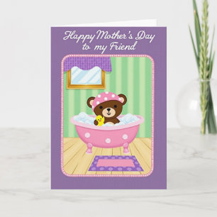 Dulce Tarjeta de Baño del Día de la Madre