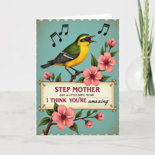 Dulce Tarjeta de Canción de Pájaro del Día de la M