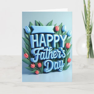 Dulce Tarjeta de Carta del Día del Padre