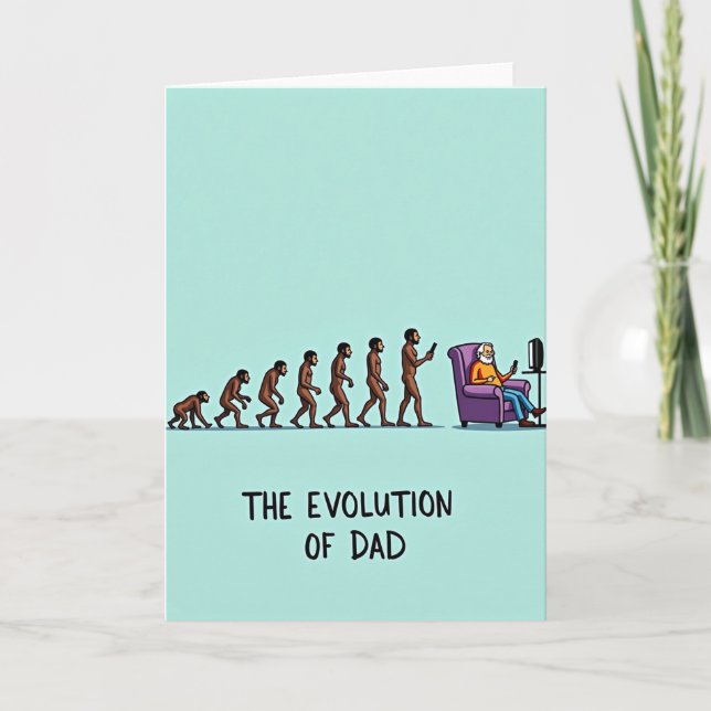Dulce Tarjeta de Evolución del Día del Padre (Anverso)