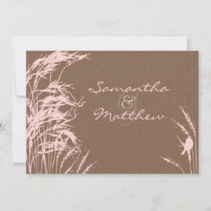 Dulce tarjeta de invitación a la boda de novias en