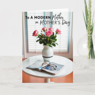 Dulce tarjeta de lectura del día de la madre