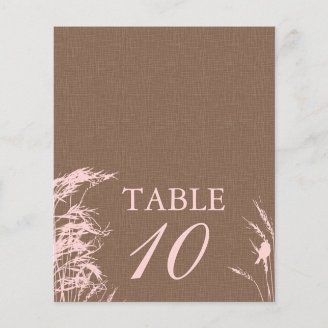 Dulce tarjeta de mesa de novias de otoño 2 (Anverso)