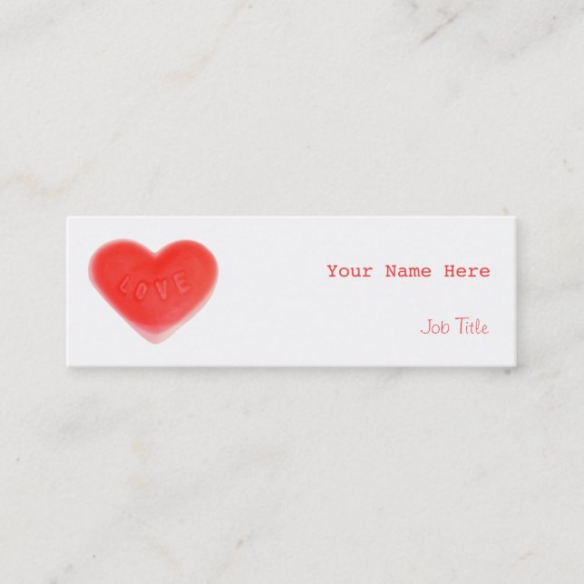 Dulce tarjeta de negocios de Sweet Heart (Anverso)