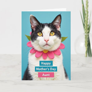 Dulce Tarjeta de Retrato de Gato para el Día de la