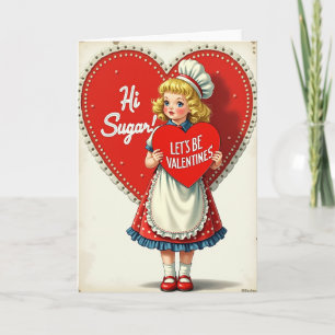 Dulce tarjeta de San Valentín, hola azúcar