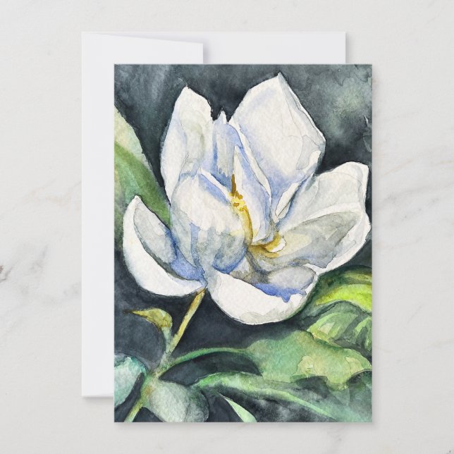 Dulce tarjeta de vacaciones Magnolia de Septiembre (Anverso)