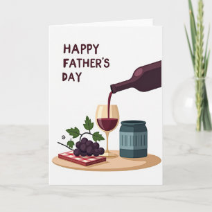 Dulce Tarjeta de Vino para el Día del Padre