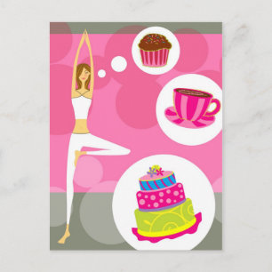 Dulce tarjeta de yoga