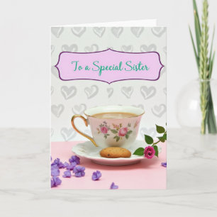 Dulce Tarjeta del Día de la Madre para el Té