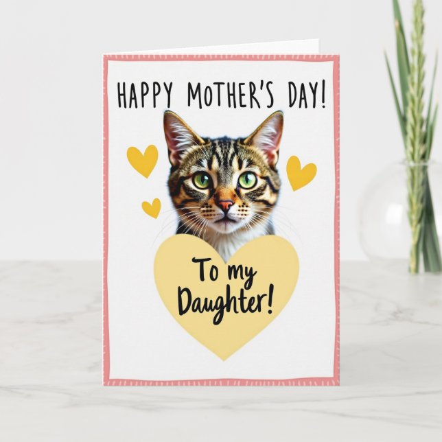 Dulce tarjeta del día de la madre para Tabby (Anverso)