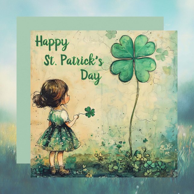 Dulce tarjeta del día de San Patricio (Subido por el creador)