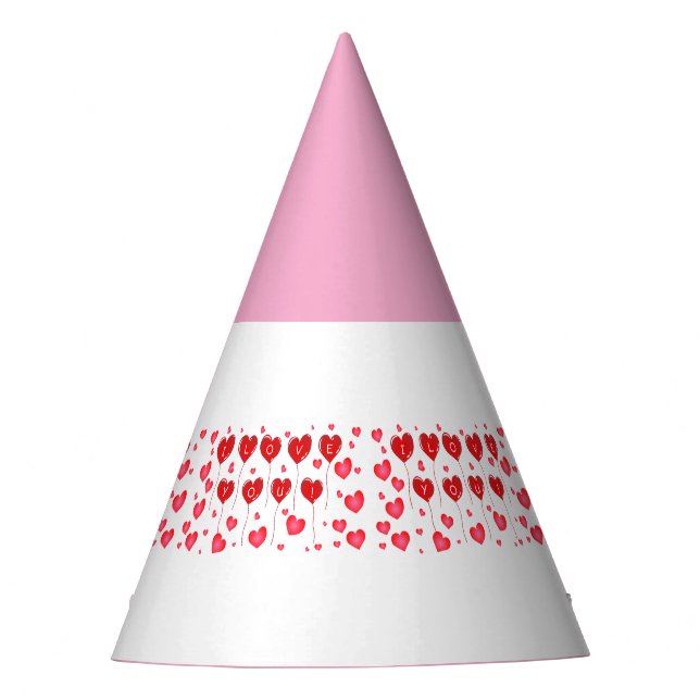 Dulce Te Amo Corazones Rosados - Sombrero para Dec (Anverso)