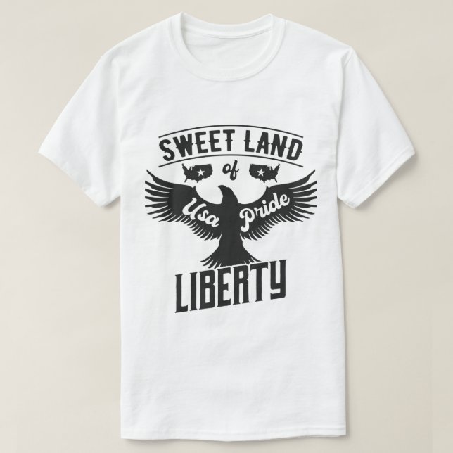 "Dulce Tierra de Libertad" Camiseta Heritage (Diseño del anverso)