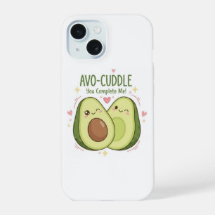 Dulce Tú Me Completas Pareja de Aguacate Kawaii