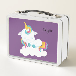 Dulce Unicornio de Dibujos Animados Durmiendo