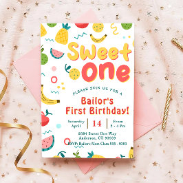 Dulce uno | Invitación a cumpleaños de Fiesta de f
