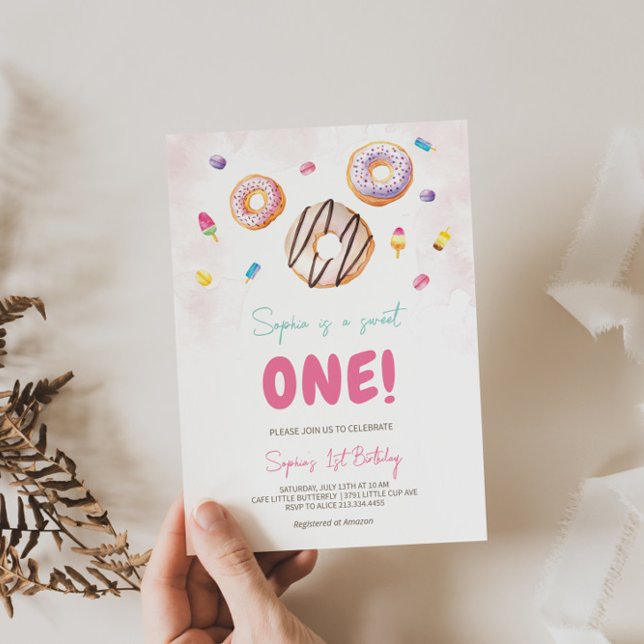 Dulce vibrante una invitación de cumpleaños (Subido por el creador)