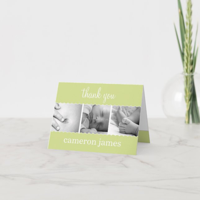 Dulce Vieiras Bebé Gracias Tarjeta (Anverso)