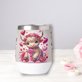 Dulce y afectuoso Tumbler de vino sin cáscara de v