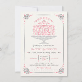 Dulce y dieciséis invitaciones a tomar el cumpleañ