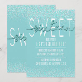 Dulce y dieciséis invitaciones de cumpleaños a Pur
