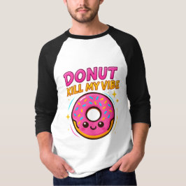 Dulce y Elegante - Camiseta Gráfica Cute Donut