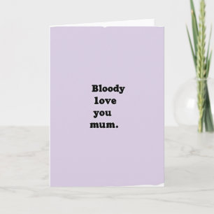 Dulce y Sangriento Amor Tarjeta de Mamá