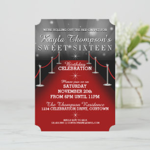 Dulces 16 Glamorosas invitaciones a la fiesta de l