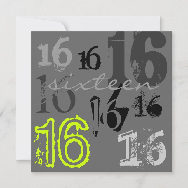 Dulces 16 invitaciones a fiestas de cumpleaños (Anverso)
