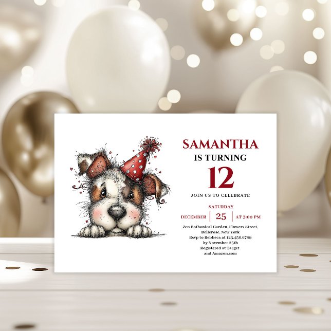 Dulces animales caprichosos invitación de cumpleañ (Sweet whimsical animals party kids birthday invitation

)