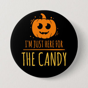 Dulces de Halloween, botón redondo de 3 pulgadas