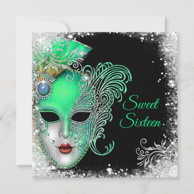 Dulces Dieciséis, Baile de Máscaras, Invitación Br (Anverso)