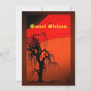 Dulces Dieciséis, Invitación de Disfraz de Hallowe