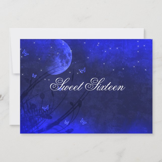 Dulces Dieciséis, Noche Encantada, Invitaciones Az (Anverso)