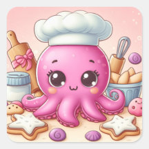 Dulces divertidas pegatinas de pulpo bebé para hor