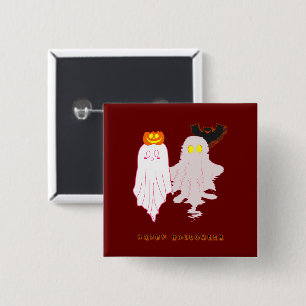 Dulces Fantasmas Bebés Botón de Halloween