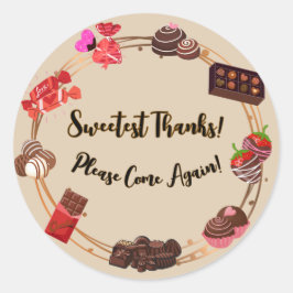 Dulces gracias Pegatina